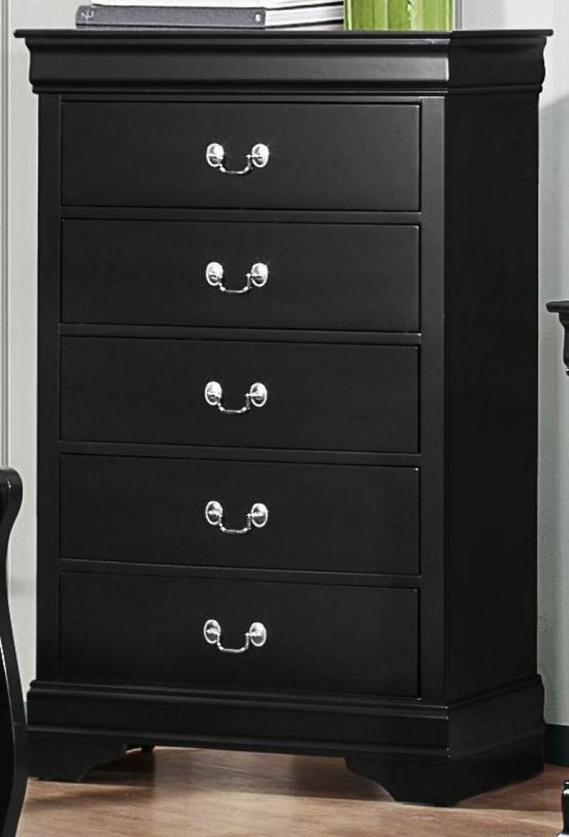 Mayville 5 Drawer Chest in Black 2147BK-9