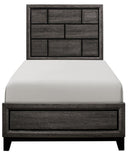 Davi Twin Panel Bed in Gray 1645T-1*