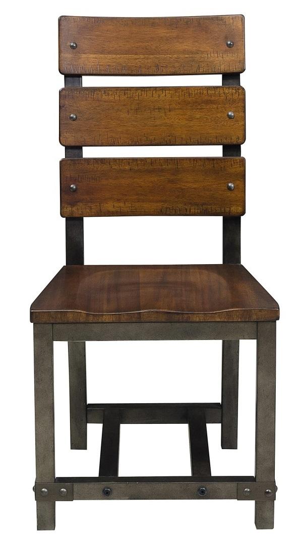 Holverson Side Chair in Rustic Brown (Set of 2)