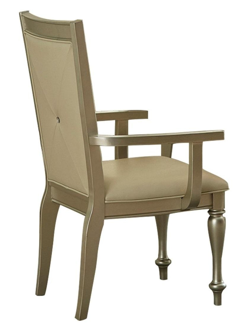Celandine Arm Chair in Silver (Set of 2)