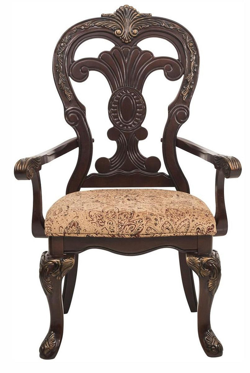 Deryn Park Arm Chair in Dark Cherry (Set of 2)