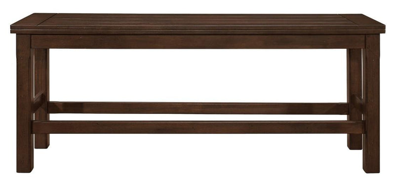 Schleiger Counter Height Bench in Dark Brown 5400-24BH