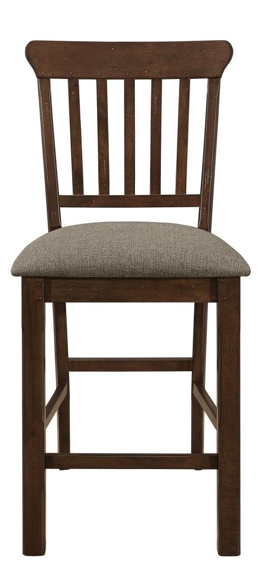 Schleiger Counter Height Chair in Dark Brown (Set of 2)