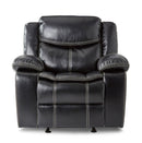 Bastrop Glider Reclining Chair in Black 8230BLK-1