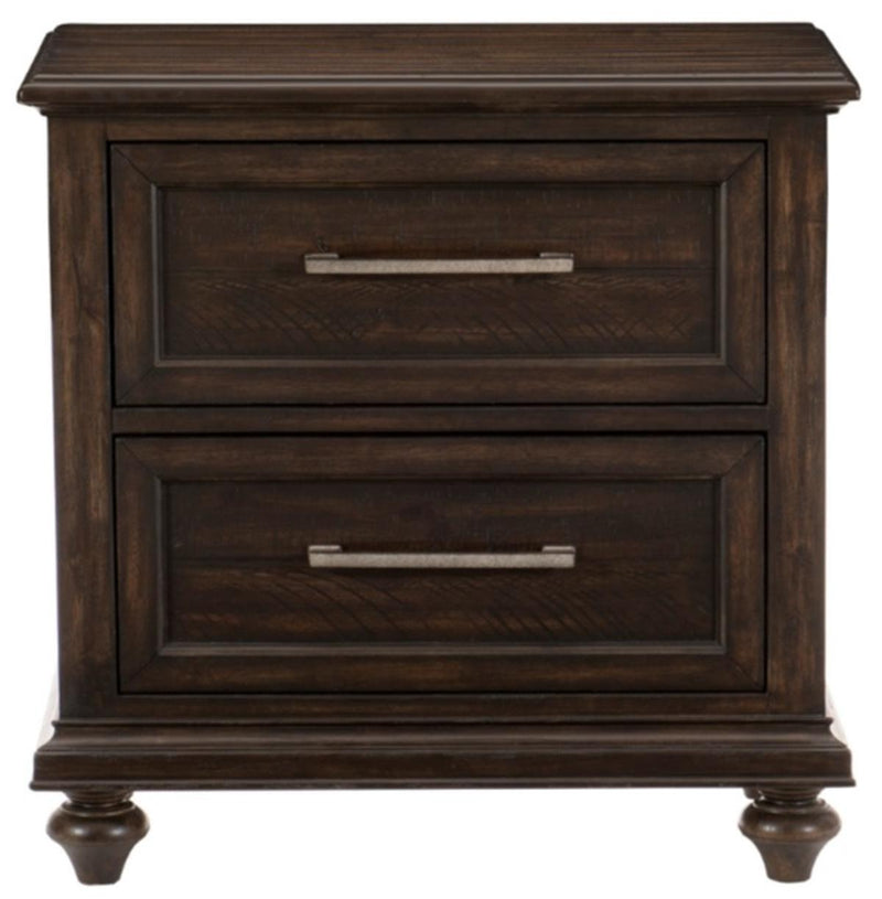 Cardona Nightstand in Driftwood Charcoal 1689-4