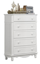 Clementine 5 Drawer Chest in White B1799-9