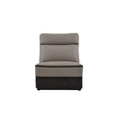 Laertes Power Armless Reclining Chair in Taupe Gray 8318-ARPW