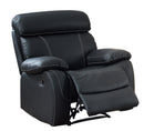 Pendu Reclining Chair in Black 8326BLK-1