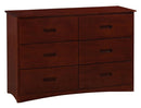 Rowe 6 Drawer Dresser in Dark Cherry B2013DC-5
