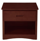 Rowe 1 Drawer Night Stand in Dark Cherry B2013DC-4