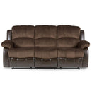 Granley Double Reclining Sofa in Chocolate 9700FCP-3