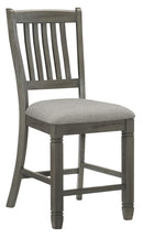 Granby Counter Height Chair in Antique Gray (Set of 2) 5627GY-24