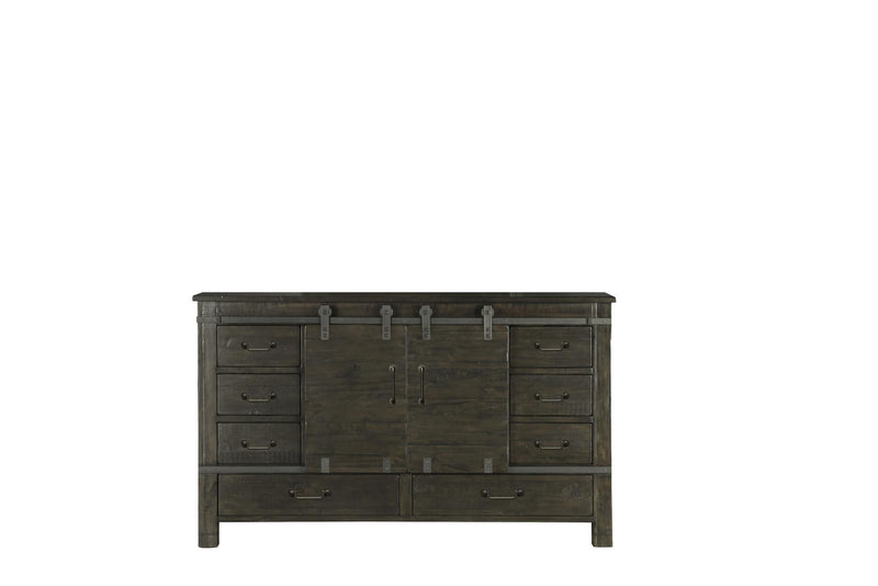 Magnussen Abington Sliding Door Dresser in Weathered Charcoal