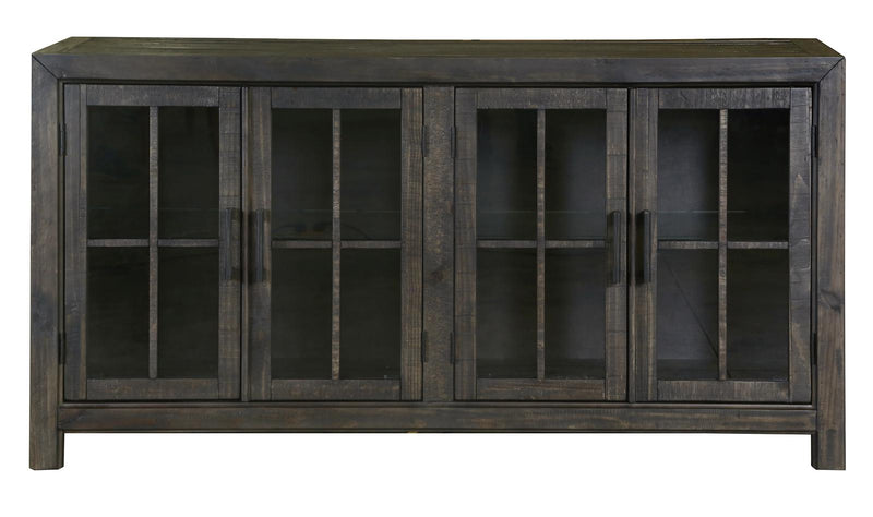 Magnussen Furniture Bellamy Buffet Curio in Peppercorn