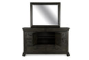 Magnussen Furniture Bellamy Landscape Mirror in Peppercorn