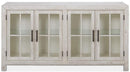 Magnussen Furniture Bronwyn Buffet Curio in Alabaster