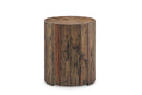 Magnussen Furniture Dakota Round End Table in Rustic Pine