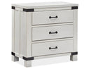 Magnussen Furniture Harper Springs Bachelor Chest with Metal Decoration in Silo White