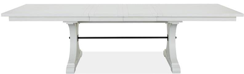 Magnussen Furniture Harper Springs Trestle Dining Table in Silo White