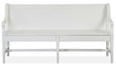 Magnussen Furniture Heron Cove Bench with Back in Chalk White
