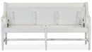 Magnussen Furniture Heron Cove Bench with Back in Chalk White