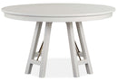 Magnussen Furniture Heron Cove Round Dining Table in Chalk White