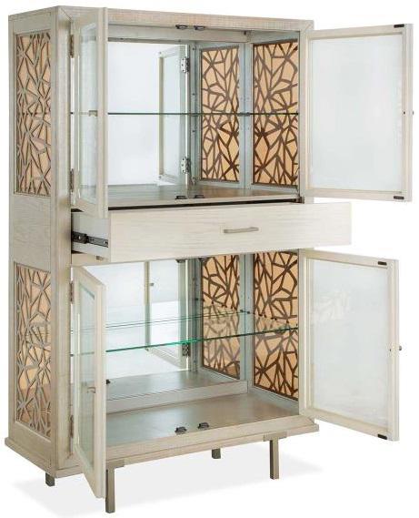 Magnussen Furniture Lenox Display Cabinet in Acadia White
