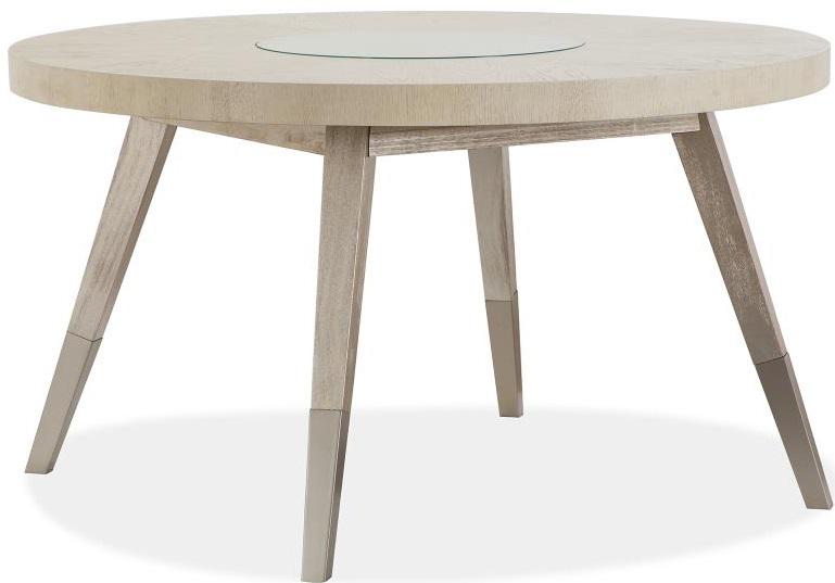 Magnussen Furniture Lenox Round Dining Table in Acadia White