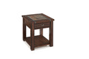 Magnussen Furniture Roanoke Rectangular End Table in Cherry and Slate