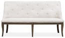 Magnussen Furniture Roxbury Manor Bench w/Upholstered Seat & Back in Homestead Brown