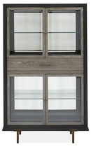 Magnussen Furniture Ryker Display Cabinet in Nocturn Black