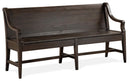 Magnussen Furniture Westley Falls Bench with Back in Graphite