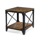 Magnussen Pinebrook Rectangular End Table in Distressed Natural Pine