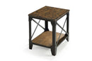 Magnussen Pinebrook Rectangular Smaller End Table in Distressed Natural Pine
