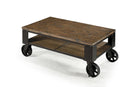 Magnussen Pinebrook Rectangular Starter Cocktail Table in Distressed Natural Pine