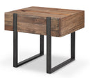 Magnussen Prescott Rectangular End Table in Rustic Honey