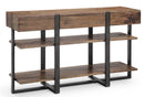 Magnussen Prescott Rectangular Sofa Table in Rustic Honey