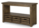 Magnussen Stratton Rectangular Sofa Table in Warm Nutmeg