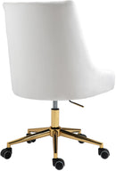 Karina Cream Velvet Office Chair