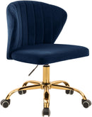 Finley Navy Velvet Office Chair