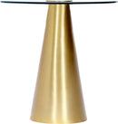 Glassimo Brushed Gold End Table
