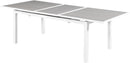 Nizuc Grey manufactured wood Outdoor Patio Extendable Aluminum Dining Table
