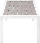 Nizuc Grey manufactured wood Outdoor Patio Aluminum Coffee Table