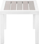 Nizuc Grey manufactured wood Outdoor Patio Aluminum End Table