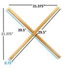 XOXO Gold Stainless Steel Wall Decor