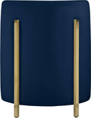 Rotunda Navy Velvet Accent Chair