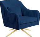 Paloma Navy Velvet Accent Chair