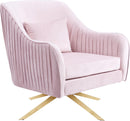 Paloma Pink Velvet Accent Chair