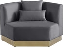 Marquis Grey Velvet Chair