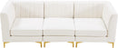 Alina Cream Velvet Modular Sofa